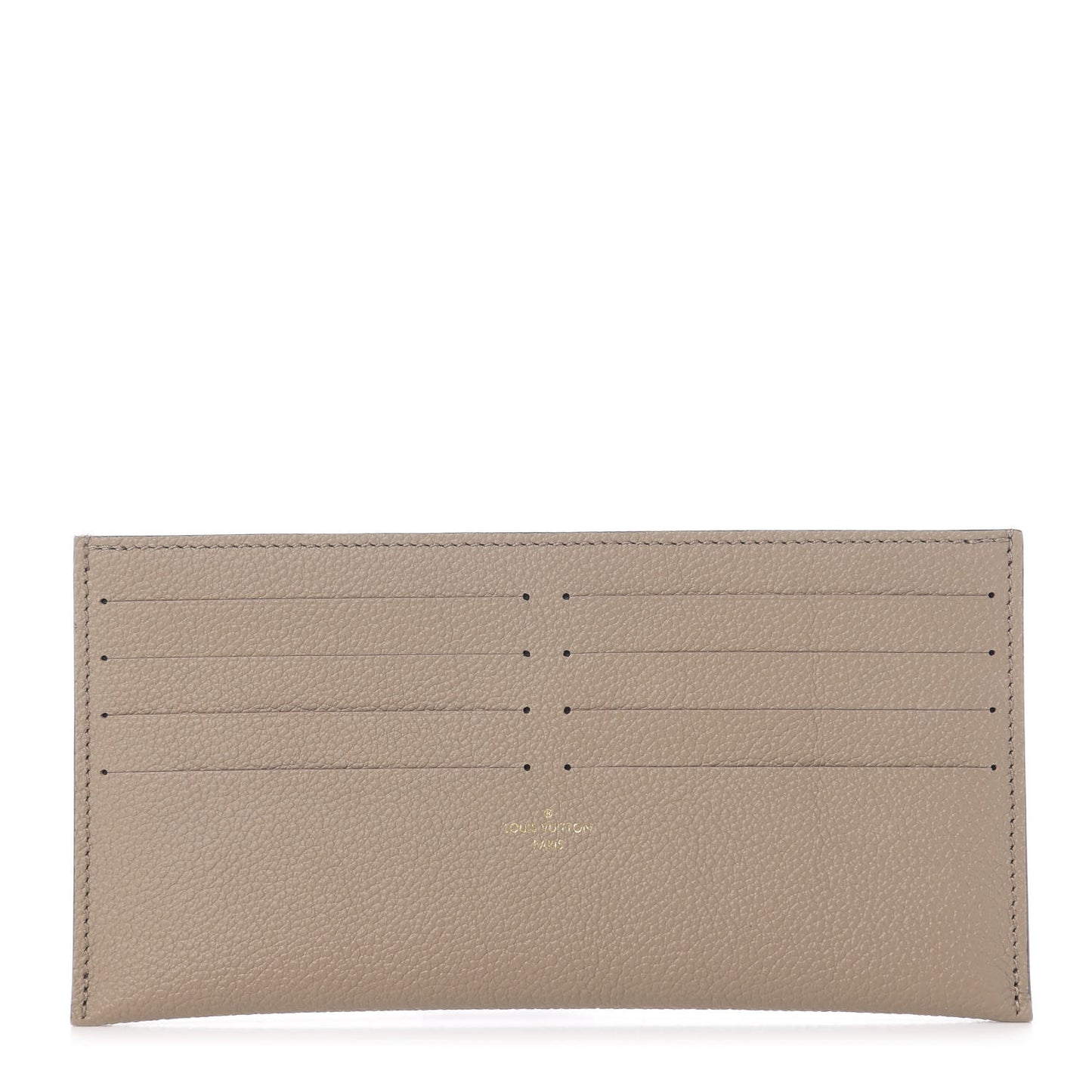 Calfskin Felicie Chain Wallet Card Holder Insert Tourterelle