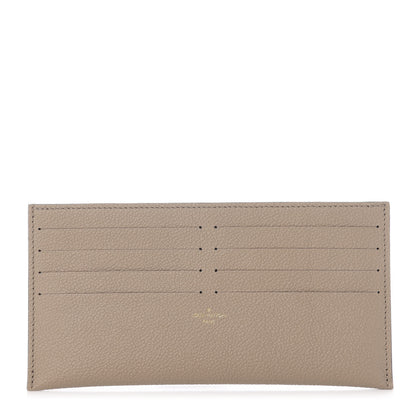 Louis Vuitton Calfskin Felicie Chain Wallet Card Holder Insert Tourterelle 1 of 5