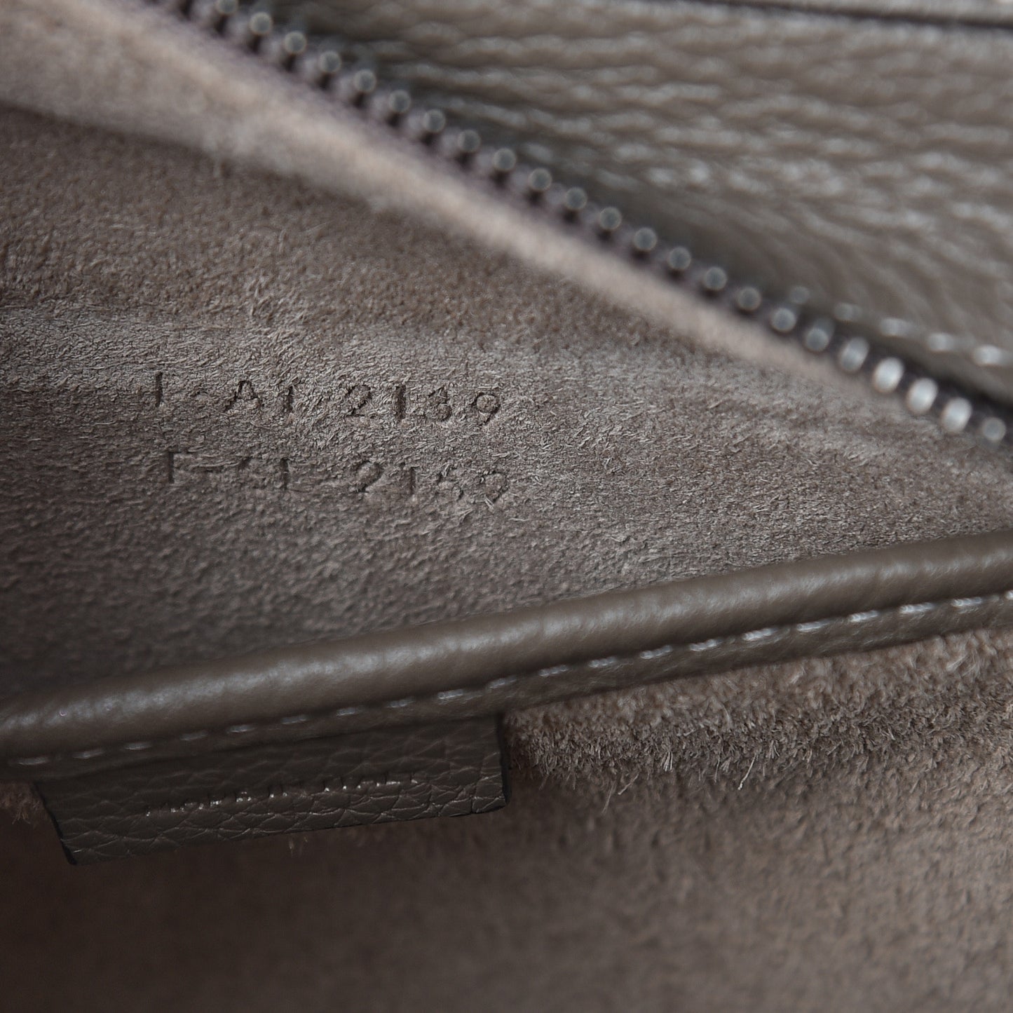 Drummed Calfskin Nano Luggage Souris