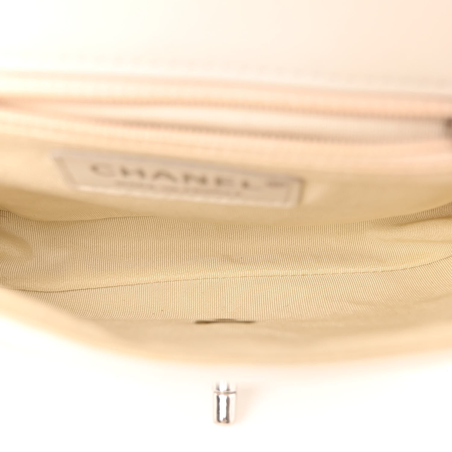 Chanel Lambskin Lurex Quilted Elementary Chic Mini Flap White 5 of 11