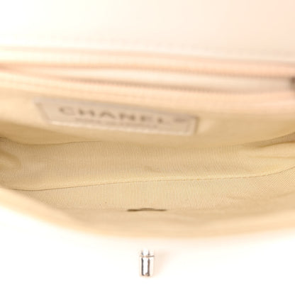 Chanel Lambskin Lurex Quilted Elementary Chic Mini Flap White 5 of 11
