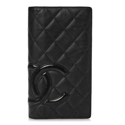 Chanel Calfskin Quilted Cambon Yen Wallet Black 1 of 10