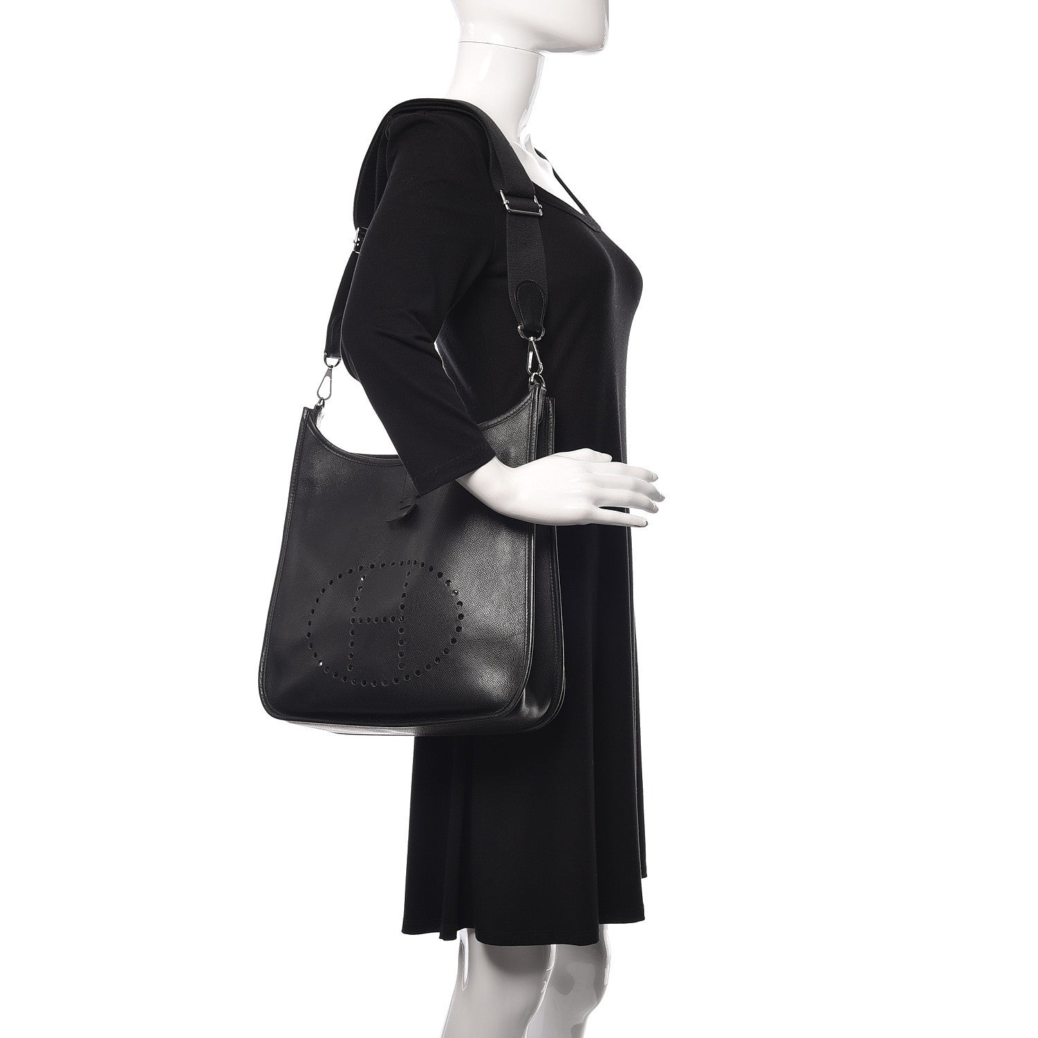 Hermes Soft Epsom Evelyne III GM Black 2 of 9