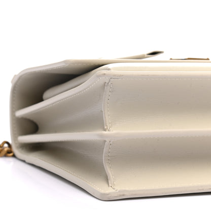 Saint Laurent Calfskin Monogram Sunset Chain Wallet Blanc Vintage 8 of 9