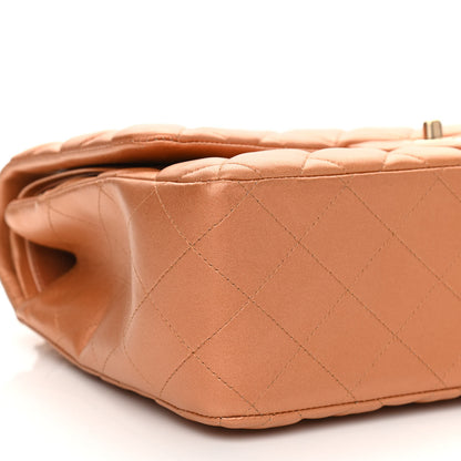 Chanel Metallic Lambskin Quilted Jumbo Double Flap Copper 9 of 15