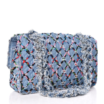 Chanel Woven Denim Medium Flap Multicolor 3 of 11