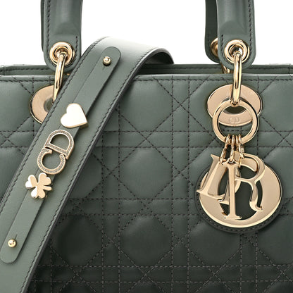 Christian Dior Lambskin Cannage Gradient Small My ABCDior Lady Dior Grey 8 of 12