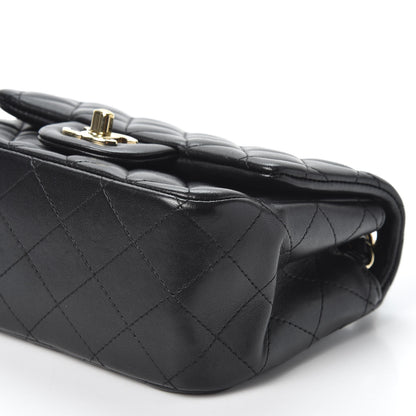 Chanel Lambskin Quilted Mini Square Flap Black 6 of 9