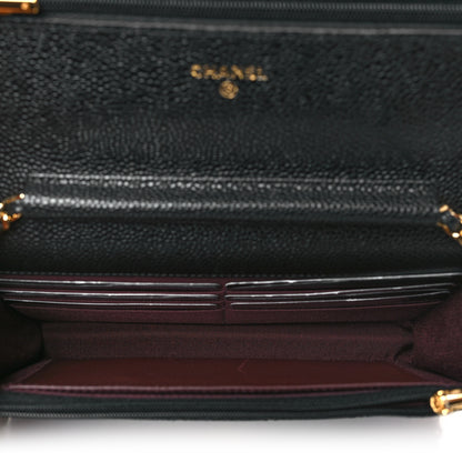 Chanel Caviar Quilted Wallet on Chain WOC Black 5 of 11