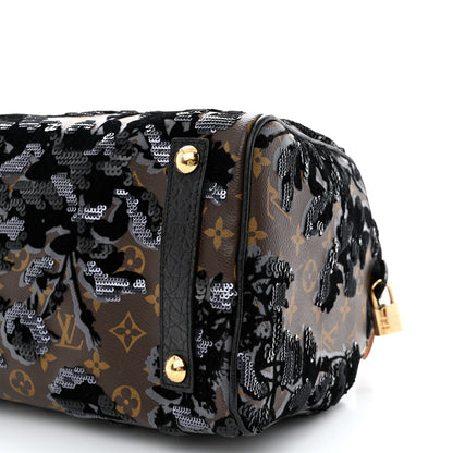 Louis Vuitton Monogram Fleur De Jais Sequins Speedy 30 10 of 13
