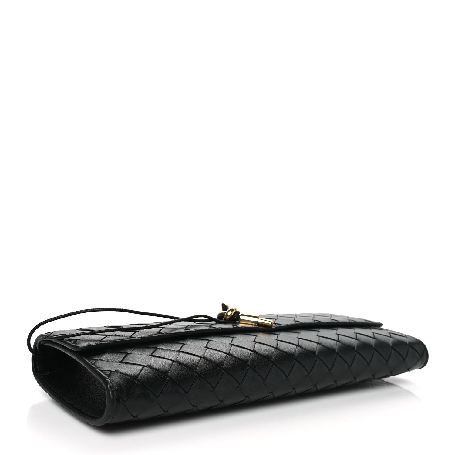 Bottega Veneta Nappa Intrecciato Long Andiamo Top Handle Clutch Black 4 of 10