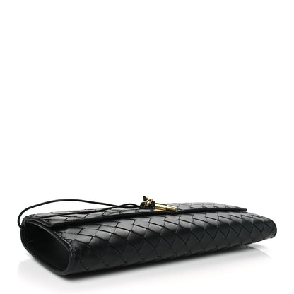 Bottega Veneta Nappa Intrecciato Long Andiamo Top Handle Clutch Black 4 of 10