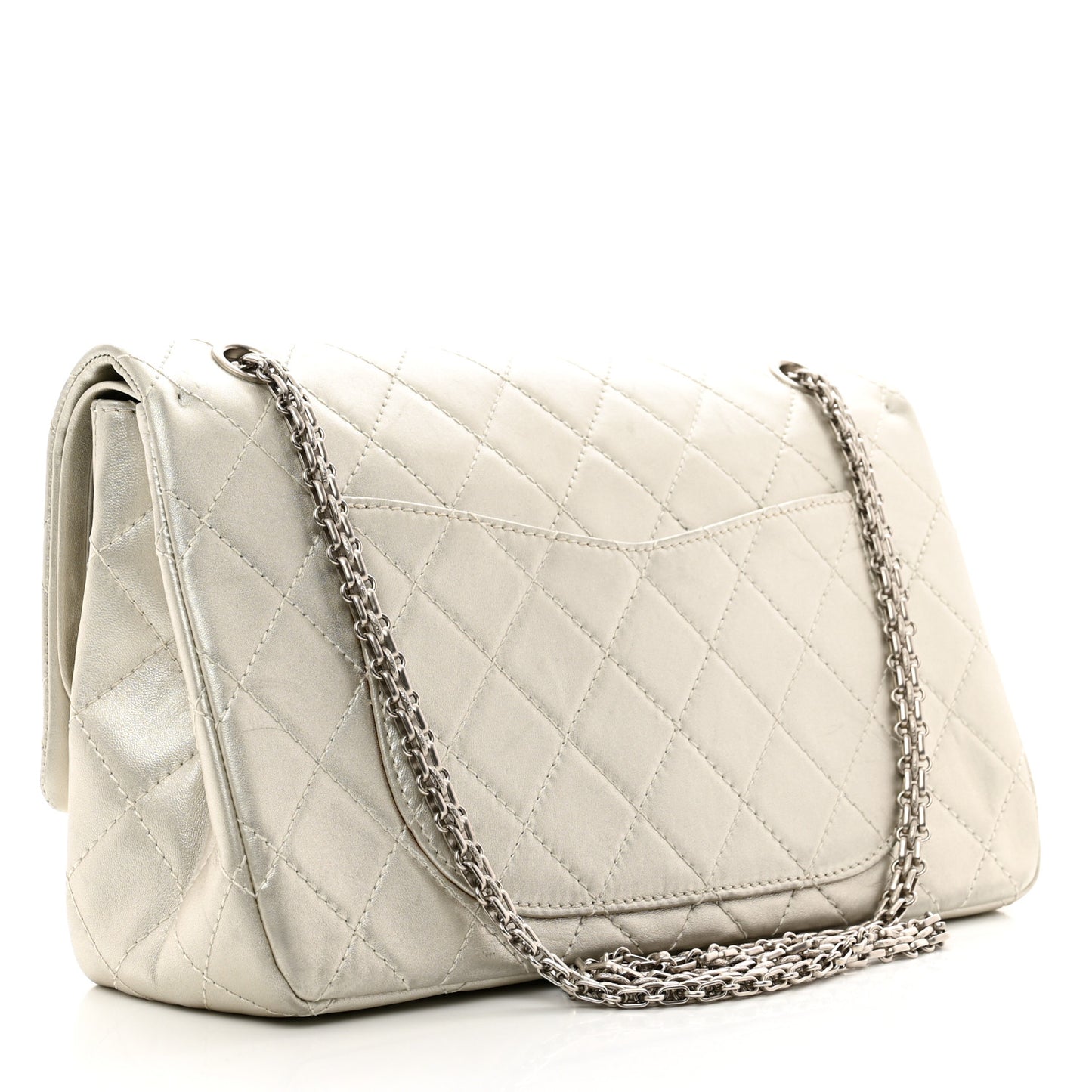 Metallic Lambskin Quilted 2.55 Reissue 226 Flap Pale Gold