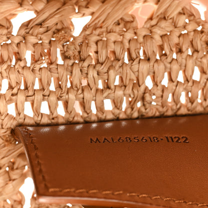 Saint Laurent Raffia Calfskin Small Panier Tote Naturel 7 of 11