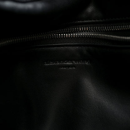 Alexander Wang Crackle Patent Calfskin Medium Dome Slouchy Hobo Black 6 of 9