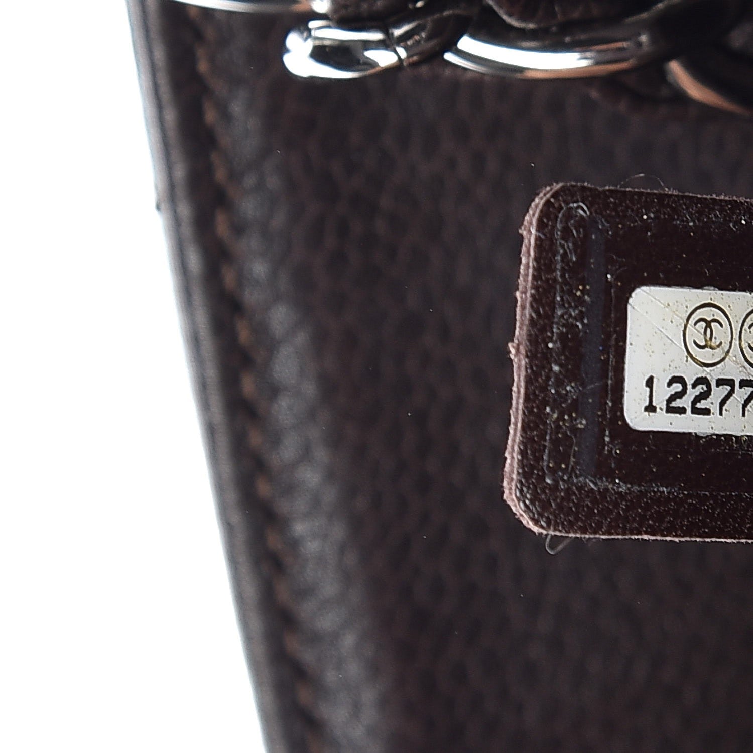 Chanel Caviar Quilted Grand Shopping Tote GST Dark Brown 7 of 7