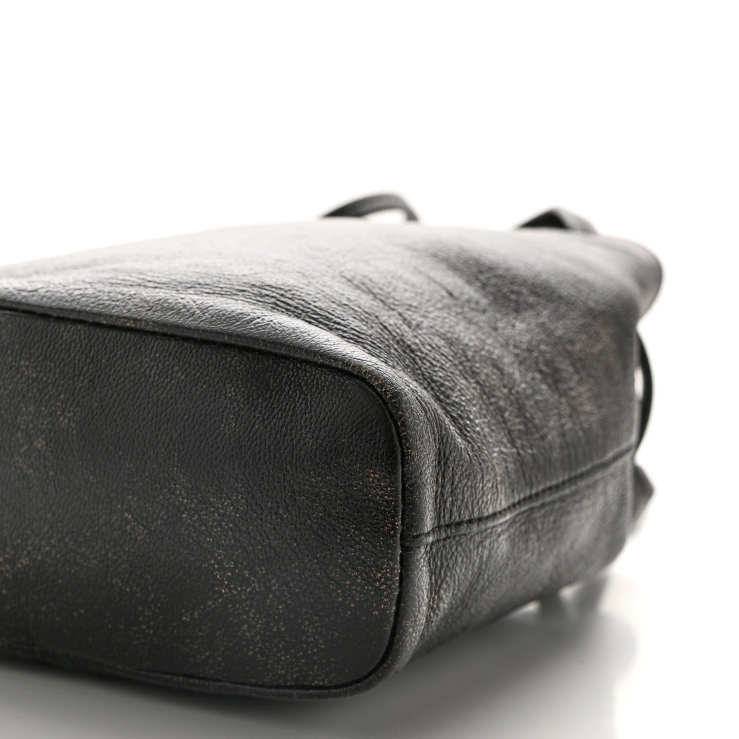 Miu Miu Distressed Nappa Pouch Coffee 9 of 9