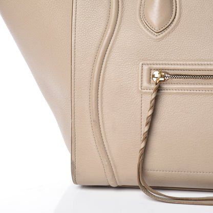 Celine Supple Calfskin Medium Phantom Luggage Beige 15 of 24