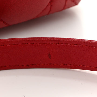 Christian Dior Lambskin Cannage Medium Lady Dior Red 11 of 11