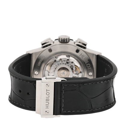 Hublot Titanium Alligator 45mm Classic Fusion Aerofusion Chronograph Automatic Watch Black 525.NX.0170.LR 3 of 5