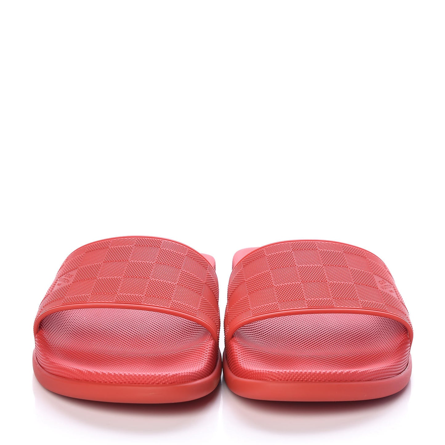 Rubber Damier Mens Waterfront Mules 6 Red