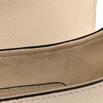 Christian Dior Grained Calfskin Saddle Bag White 13 of 18