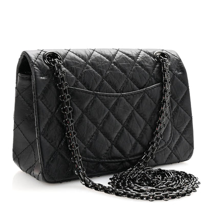 Chanel Aged Calfskin Quilted 2.55 Reissue Mini Flap So Black 3 of 10