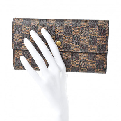 Louis Vuitton Damier Ebene Porte Tresor International Wallet 2 of 7