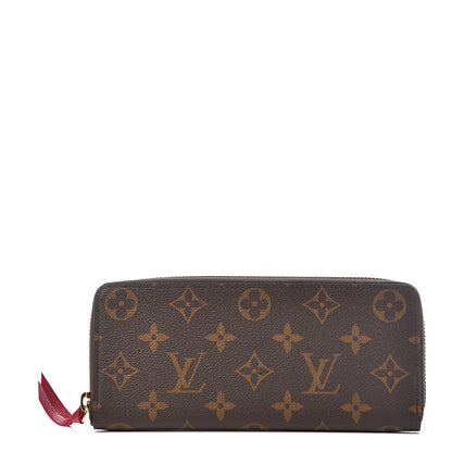 Louis Vuitton Monogram Clemence Wallet Fuchsia 1 of 7
