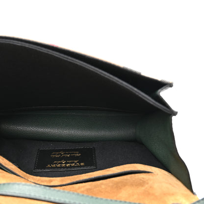Burberry Derby Calfskin House Check Small Macken Crossbody Bag Dark Bottle Green 5 of 10
