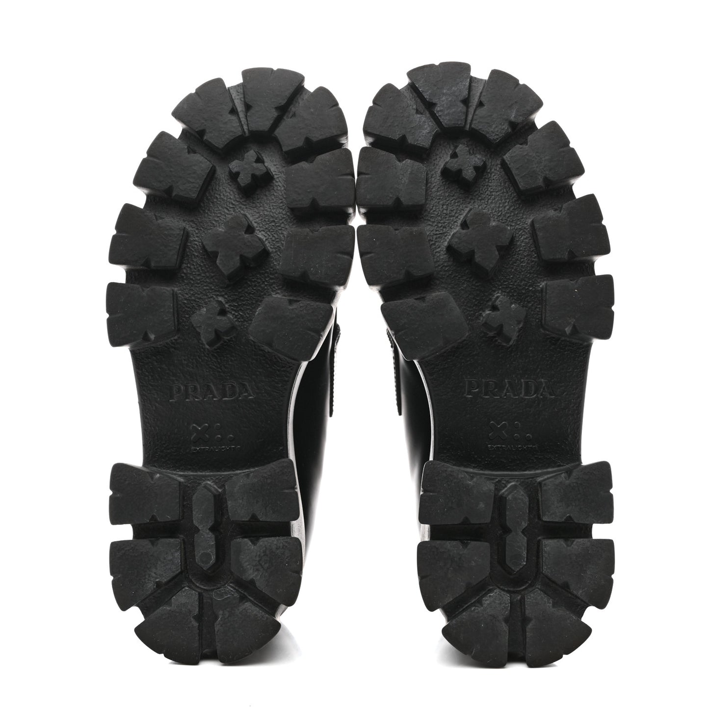 Spazzolato Rois Metal Triangle Logo Monolith 55mm Loafers 38.5 Black 37.5 Black