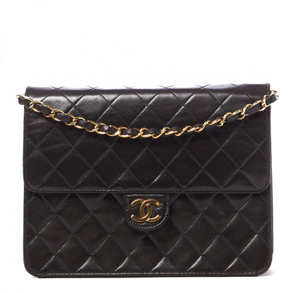 Chanel Lambskin Quilted Small Single Flap Black 1 of 9