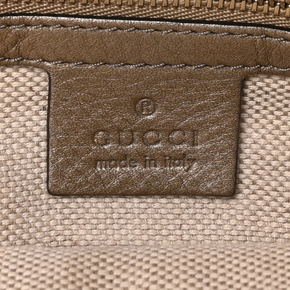 Gucci Metallic Cellarius Calfskin Small Soho Top Handle Satchel Golden Beige 6 of 10