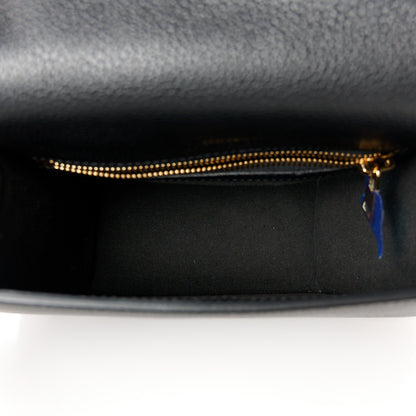 Tom Ford Grained Calfskin Mini T Clasp Tara Crossbody Bag Black 5 of 9