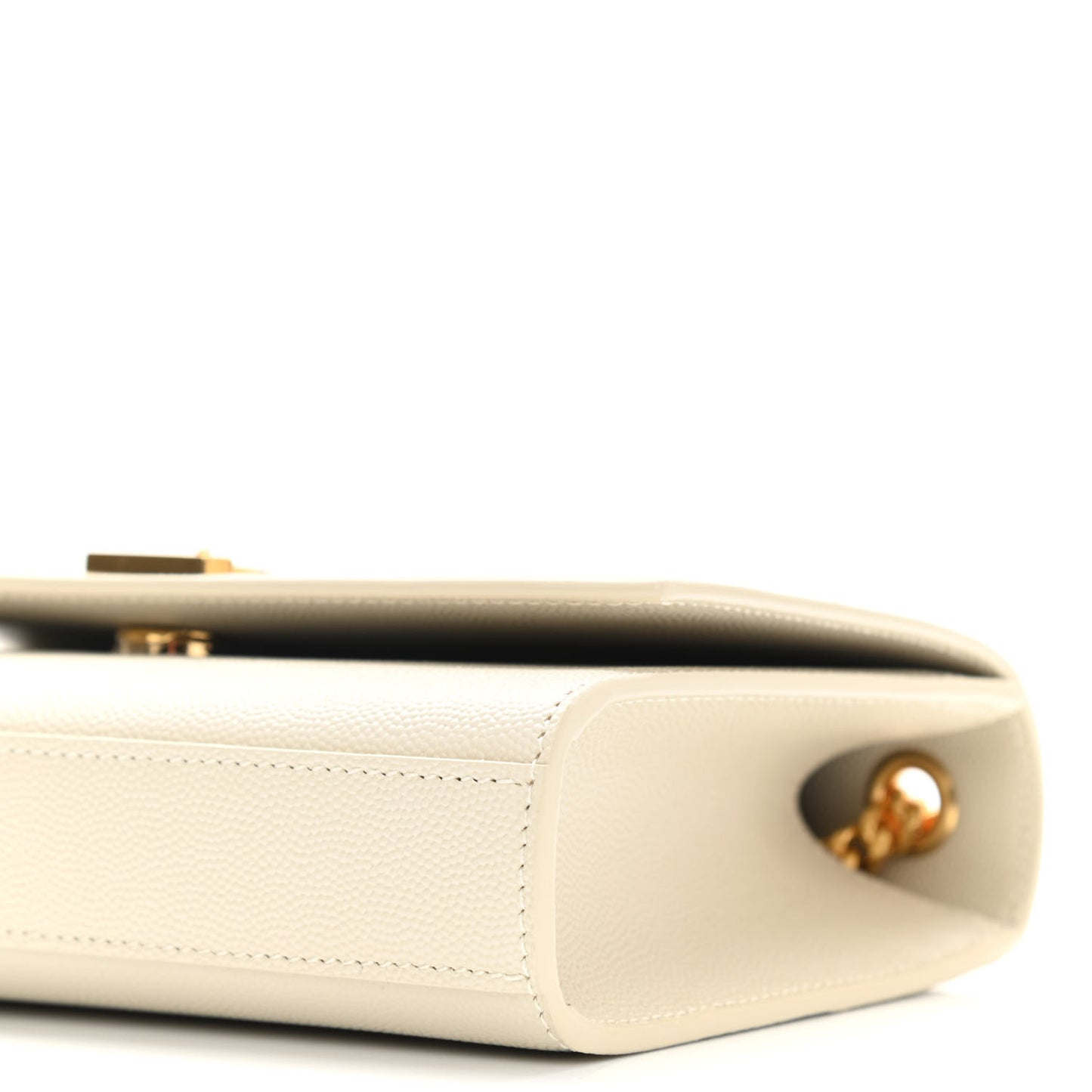 Grain De Poudre Small Monogram Kate Satchel Crema Soft