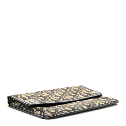 Christian Dior CHRISTIAN DIOR Monogram Chain Flap Blue 4 of 13