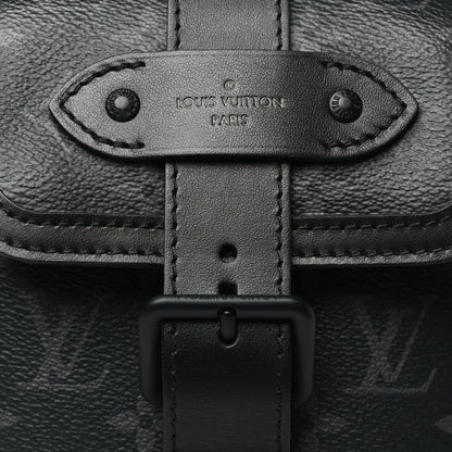 Louis Vuitton Monogram Eclipse Saumur Slingbag Black 7 of 9