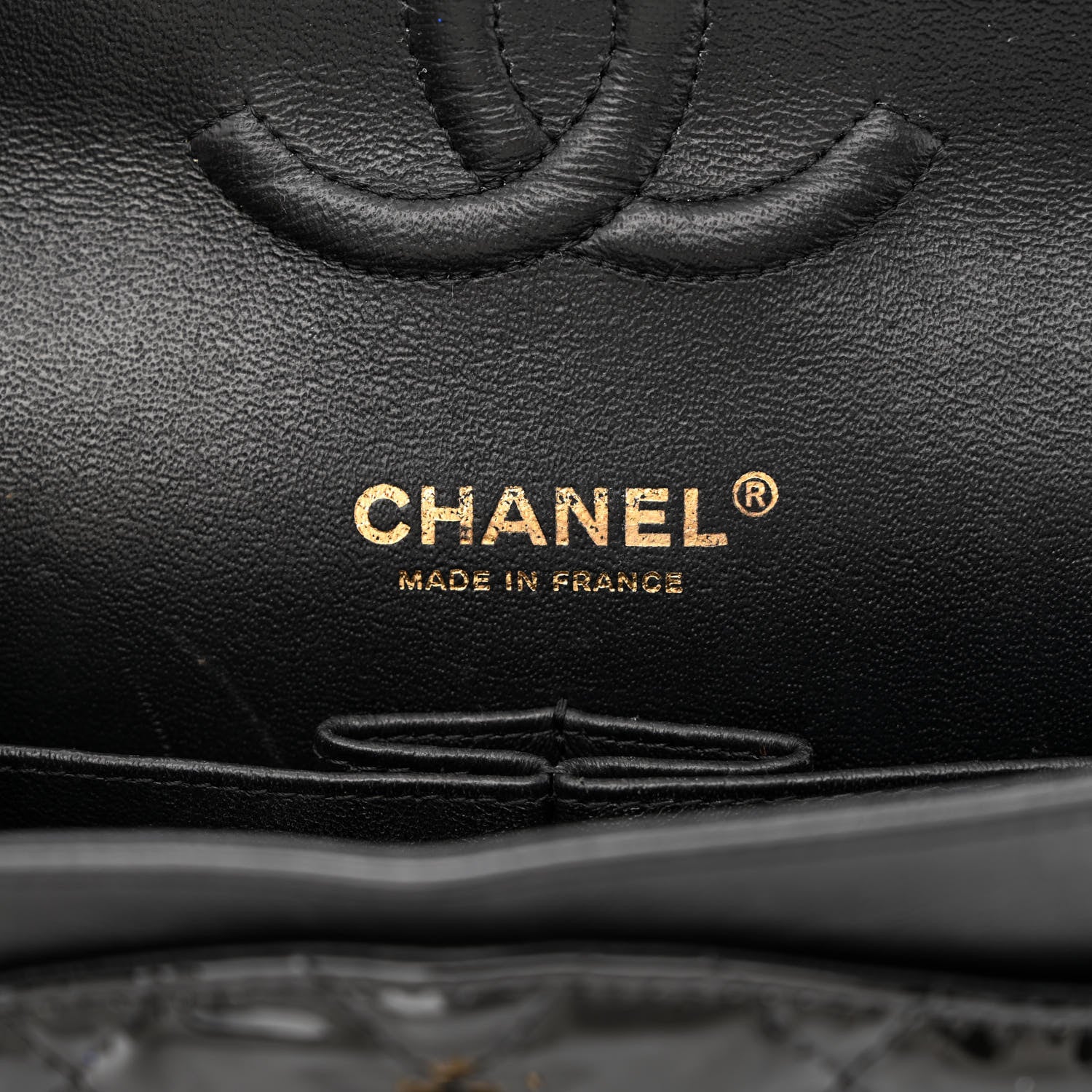 Chanel Patent Quilted Medium Double Flap Black 6 of 15