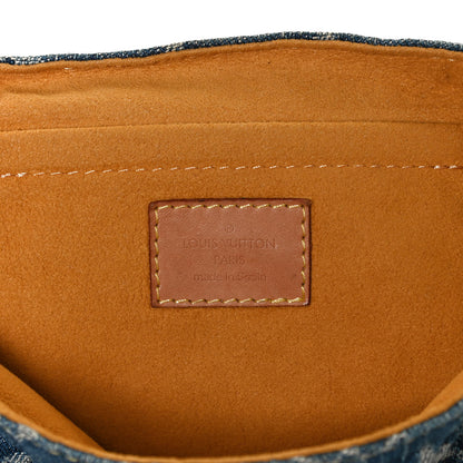 Louis Vuitton Monogram Denim Mini Pleaty Blue 6 of 11