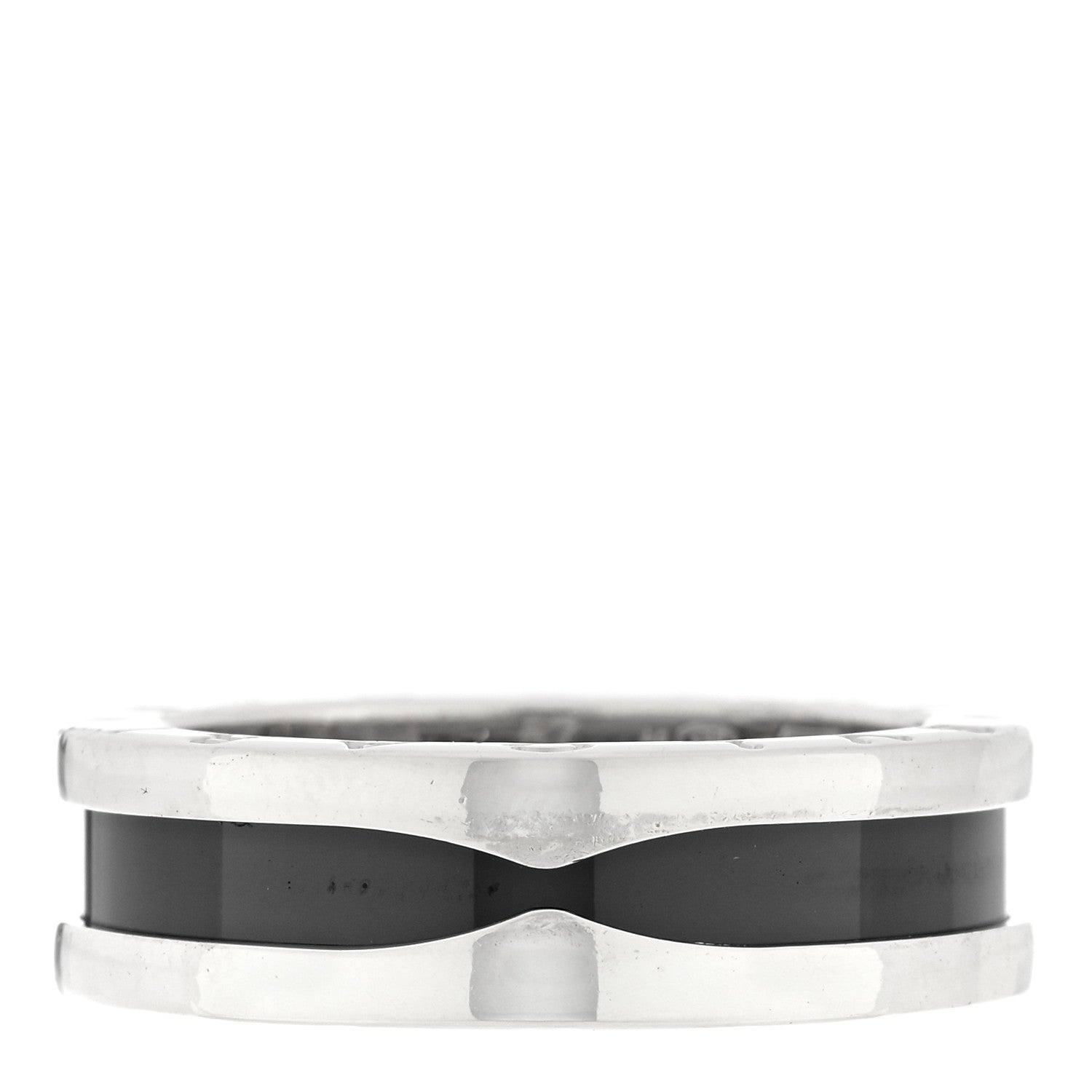 Bulgari Sterling Silver Ceramic Save The Children One-Band Ring 56 7.5 3 of 5