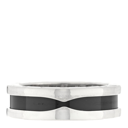 Bulgari Sterling Silver Ceramic Save The Children One-Band Ring 56 7.5 3 of 5