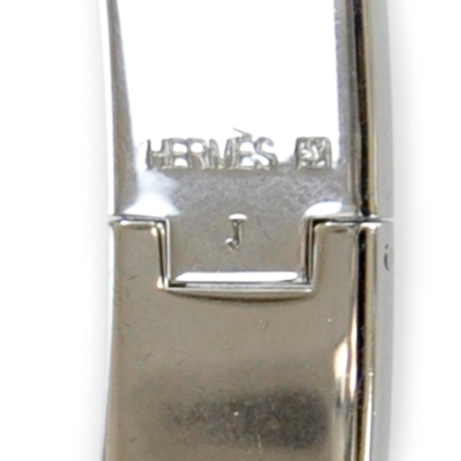 Hermes Narrow Enamel Clic Clac H Bracelet PM Bleu 3 of 8
