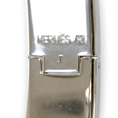 Hermes Narrow Enamel Clic Clac H Bracelet PM Bleu 3 of 8