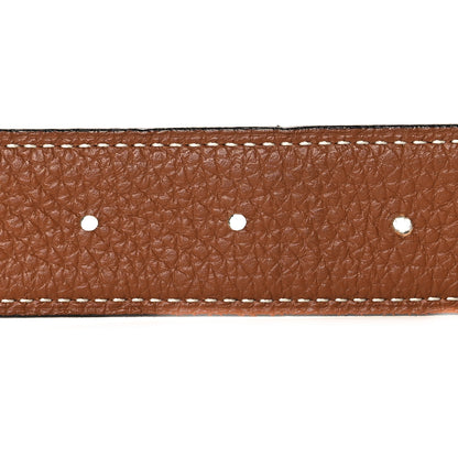 Hermes Box Togo 32mm H Belt 90 36 Black Gold 4 of 5