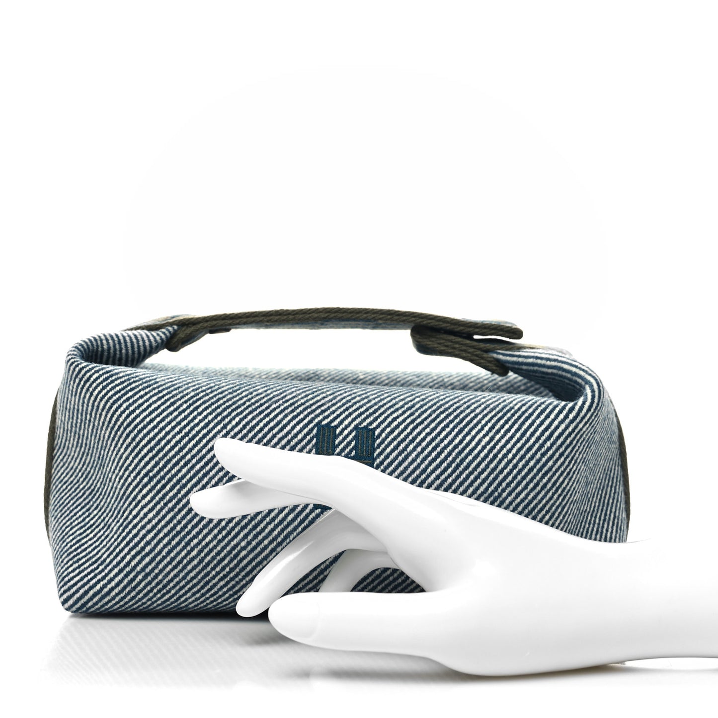 Canvas Small Bride-A-Brac H Natte Pouch Bleu Abysse