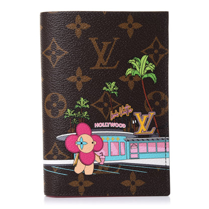 Louis Vuitton Monogram 2021 Christmas Animation Hollywood Passport Cover Fuchsia 1 of 7
