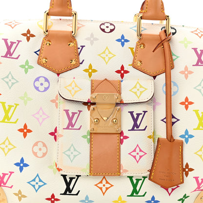 Louis Vuitton Monogram Multicolor Speedy 30 White 7 of 9