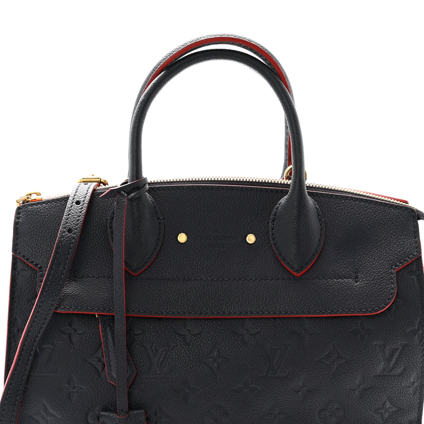 Empreinte Pont Neuf MM Marine Rouge