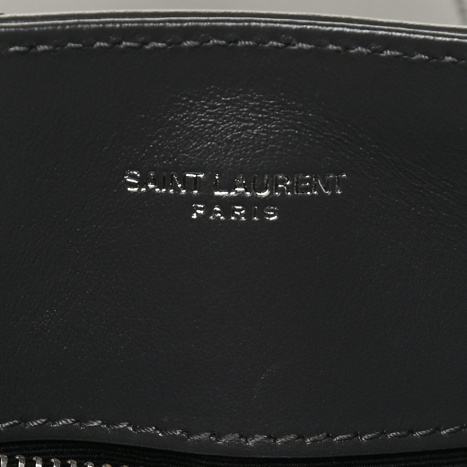 Saint Laurent Calfskin Y Quilted Monogram Small Loulou Shopper Grey 7 of 13