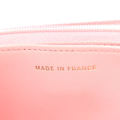 Chanel Caviar Quilted Wallet on Chain WOC Light Pink 6 of 12